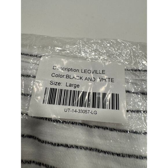 NEW Untuckit Womens Leoville T-Shirt Top Size L Boat Neck Long Sleeve Cotton NWT - Picture 4 of 10